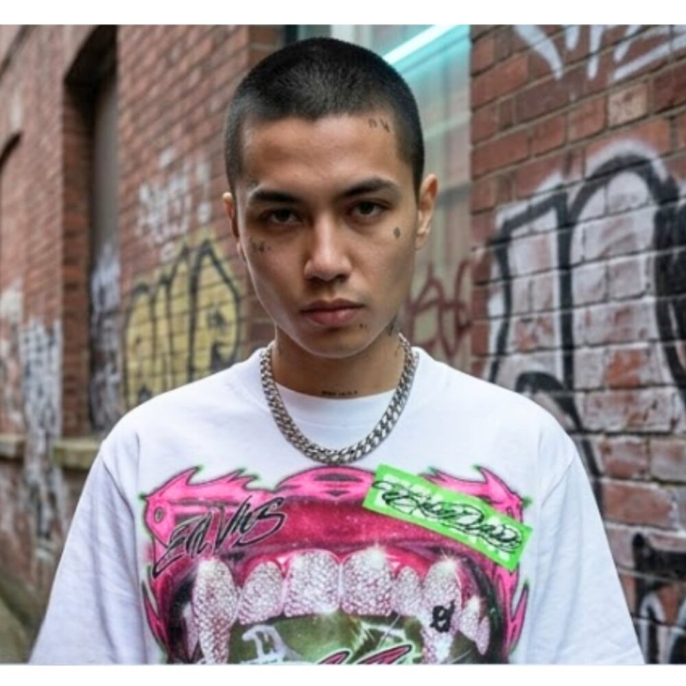 Evil Vice 🏷️ "Grille" Cyber-Tribal Tee | S/L | S